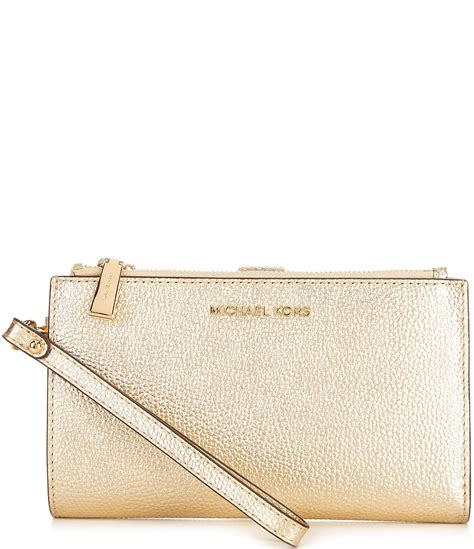 michael kors iphone wristlet dillards|Michael Kors Adele Metallic Pebbled Leather Smartphone .